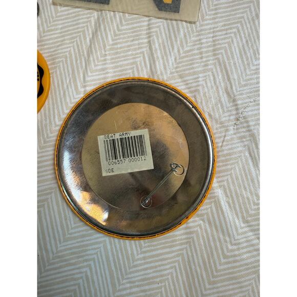 Vintage US Naval Academy Beat Army Pinback Button Goat, Decal, and Keychain - Picture 2 of 8